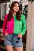 On Trend Button Up Top