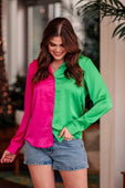 On Trend Button Up Top