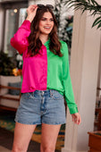 On Trend Button Up Top