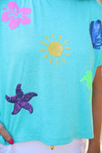 On Vacay Sequin Patch Top - Jess Lea Boutique
