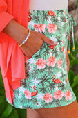 Palm Beach Flamingo Skort - Jess Lea Boutique
