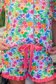 Paradise Blooms Ruffle Pajama Set - Jess Lea Boutique