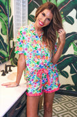 Paradise Blooms Ruffle Pajama Set - Jess Lea Boutique
