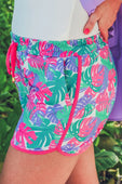 Paradise Palms Everyday Shorts - Jess Lea Boutique