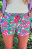 Paradise Palms Everyday Shorts - Jess Lea Boutique