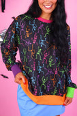PREORDER- Party Skeletons Pullover - Jess Lea Boutique