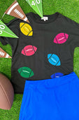 Pass The Ball Patch Top - Jess Lea Boutique