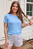 Pastel Plaid Everyday Shorts - Jess Lea Boutique