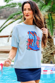 Patriotic Boots Waffle Tee - Jess Lea Boutique