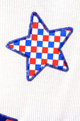 Patriotic Stars Patch Tee - Jess Lea Boutique