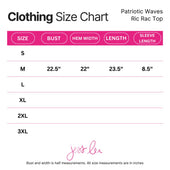 Patriotic Waves Ric Rac Top - Jess Lea Boutique