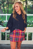 Patterned in Plaid Skort - Jess Lea Boutique