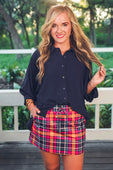 Patterned in Plaid Skort - Jess Lea Boutique