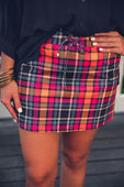 Patterned in Plaid Skort - Jess Lea Boutique