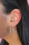Pavé Hoop Earrings- Crystal - Jess Lea Boutique