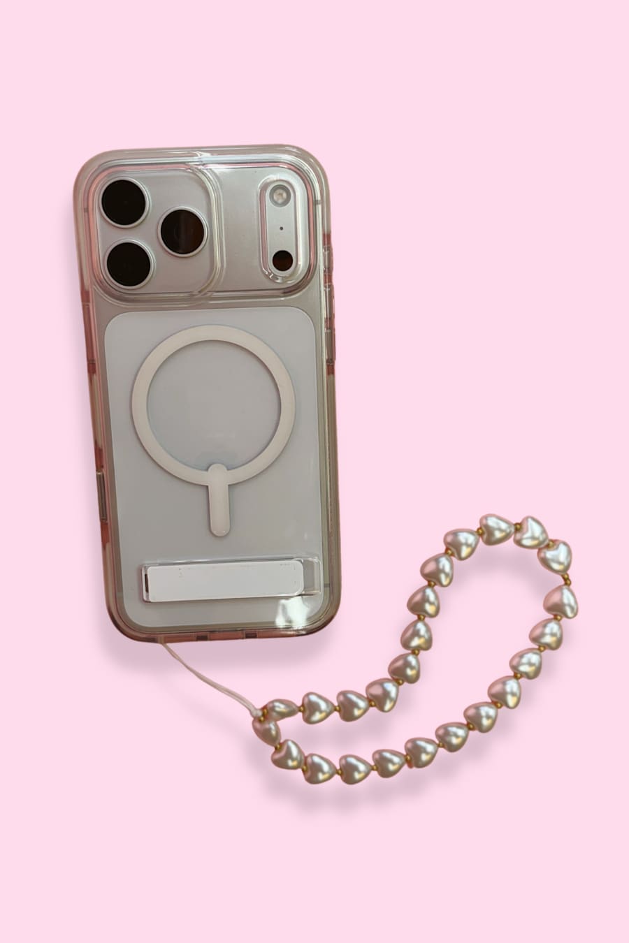 Pearl Hearts Phone Chain - Jess Lea Boutique