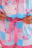 Pink Heirloom Patchwork Ruffle Pajama Set - Jess Lea Boutique