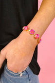 Pink Paradise Round Crystal Bracelet - Jess Lea Boutique