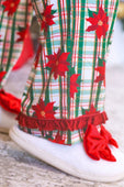 Plaid Poinsettia Ruffle Pajama Set - Jess Lea Boutique
