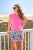 Postmarked in Paradise Skort - Jess Lea Boutique