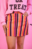 PREORDER- Boo Stripes Nova Denim Skirt - Jess Lea Boutique