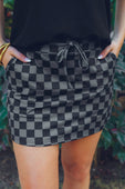 PREORDER-Check Back Checkered Skort