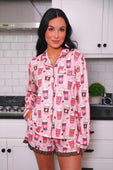 PREORDER- Coffee Date Ruffle Pajama Set - Jess Lea Boutique