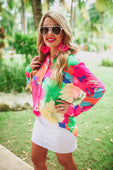 PREORDER-Eyes On Paradise Button Up Top