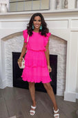 PREORDER-Game Day Ruffle Dress