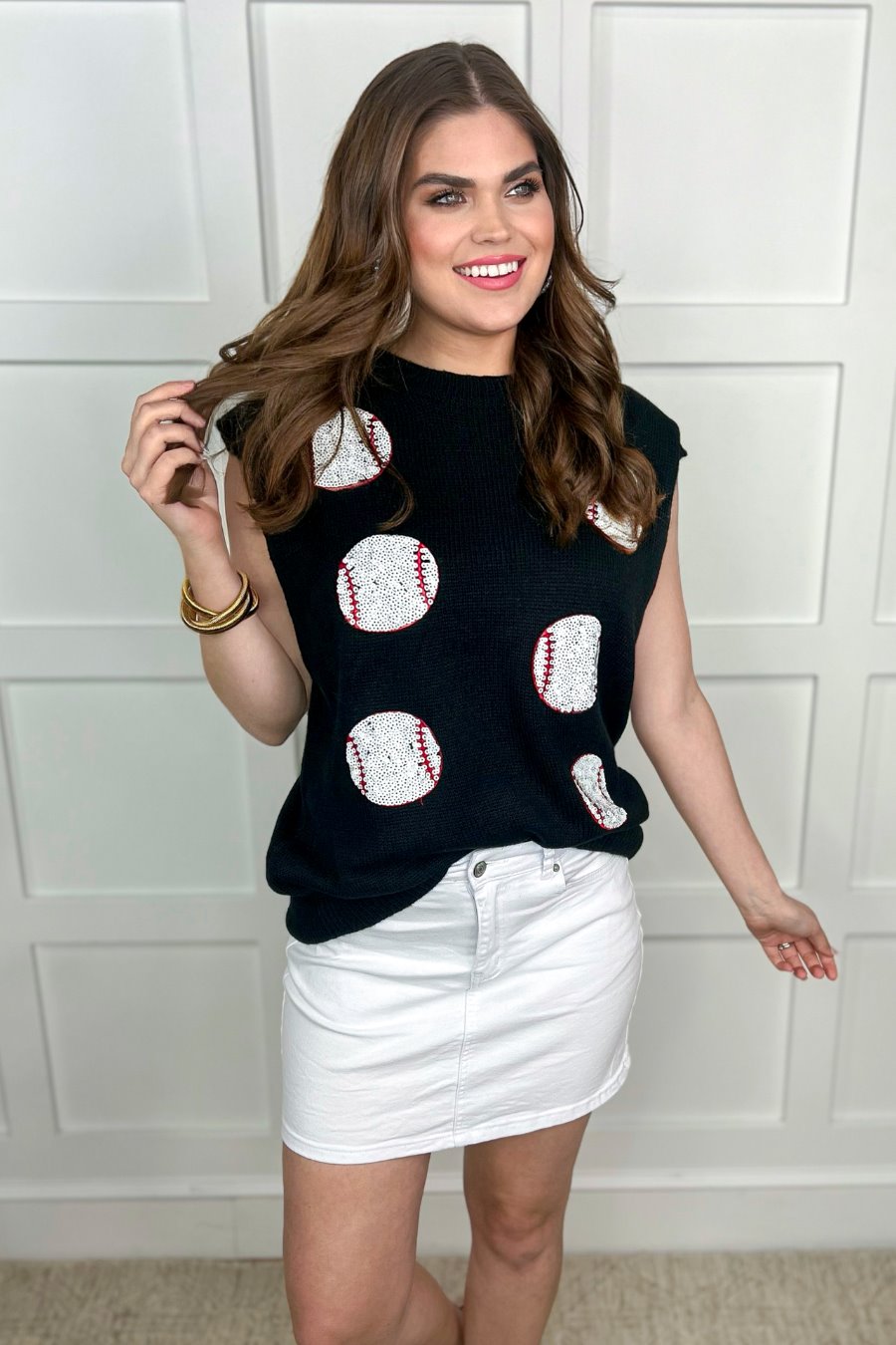 PREORDER-Had Me At Baseball Sweater Vest