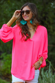 Jamie Balloon Sleeve Top - Jess Lea Boutique