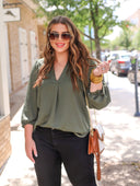 Jamie Balloon Sleeve Top - Jess Lea Boutique