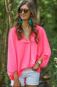 Jamie Balloon Sleeve Top - Jess Lea Boutique