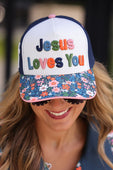 PREORDER- Jesus Loves You Hat - Jess Lea Boutique