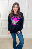 PREORDER-Let's Go Girls Sequin Patch Sweatshirt