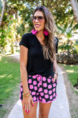PREORDER-Let's Go Party Disco Drawstring Everyday Shorts