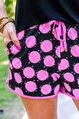 PREORDER-Let's Go Party Disco Drawstring Everyday Shorts