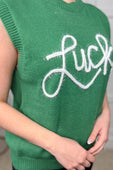 PREORDER-Lucky Charm Tinsel Sweater Vest