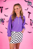 PREORDER- Nova Denim Skirt- Polka Dot - Jess Lea Boutique