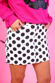 PREORDER- Nova Denim Skirt- Polka Dot - Jess Lea Boutique
