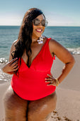 PREORDER-Red Hot Ruffle One Piece Swimsuit