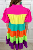 PREORDER-Rylee Rainbow Dress