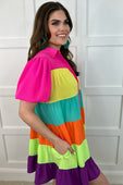 PREORDER-Rylee Rainbow Dress