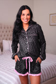 PREORDER- Smokey Leopard Ruffle Pajama Set - Jess Lea Boutique