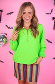 PREORDER- Spooky Nova Striped Denim Skirt - Jess Lea Boutique