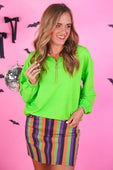 PREORDER- Spooky Nova Striped Denim Skirt - Jess Lea Boutique
