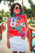 PREORDER-Sweet Blossoms Ruffle Top