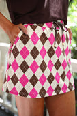 Preppy Argyle Skort - Jess Lea Boutique