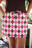 Preppy Argyle Skort - Jess Lea Boutique