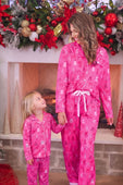 Pretty Pink Christmas Girls Ruffle Pajama Set - Jess Lea Boutique